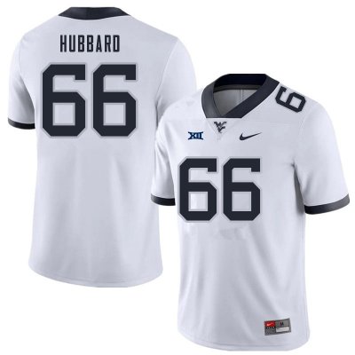 Men's West Virginia Mountaineers NCAA #66 Ja'Quay Hubbard White Authentic Nike Stitched College Football Jersey NB15Q10MY